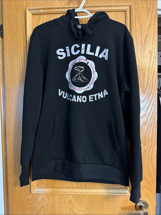 Other - Black Sicilia Vulcano Etna Graphic Hoodie